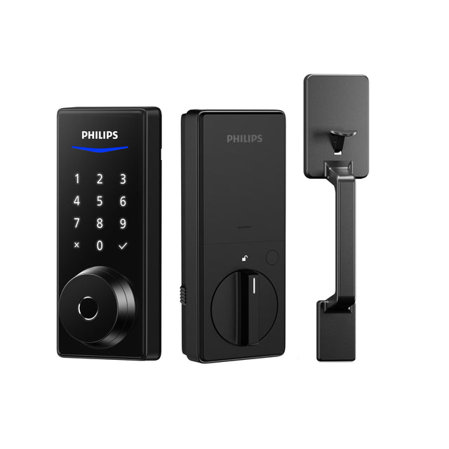 Philips 1000 Series Fingerprint Touchscreen Electronic Deadbolt with Handleset